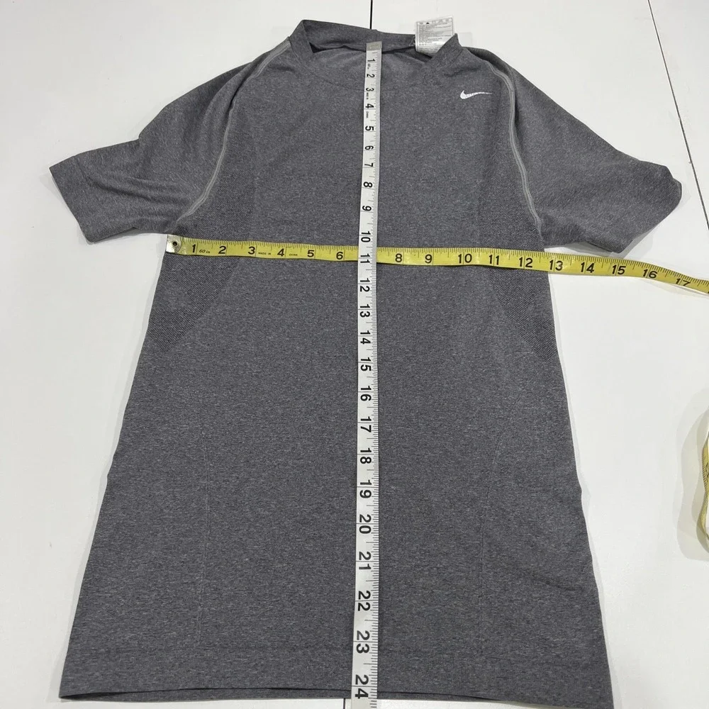 Nike Pro Team Tech Seamless Vent Shirt Youth Boys Size Large Gray